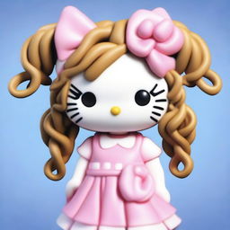 Create a realistic image of Hello Kitty as a human