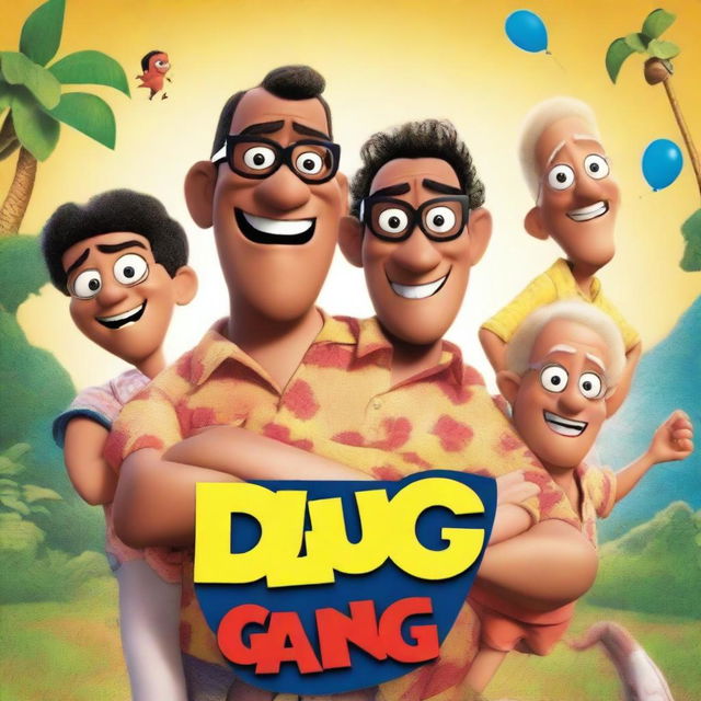 A Disney Pixar movie poster for a film titled 'Duwang Gang'