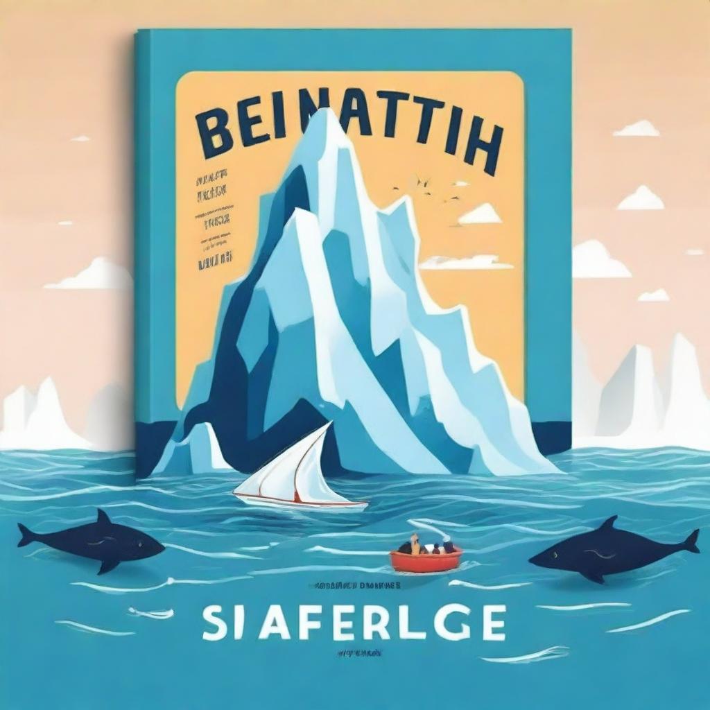 Create a book cover titled 'Beneath the Surface'