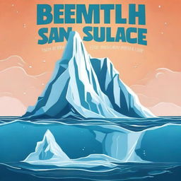 Create a book cover titled 'Beneath the Surface'