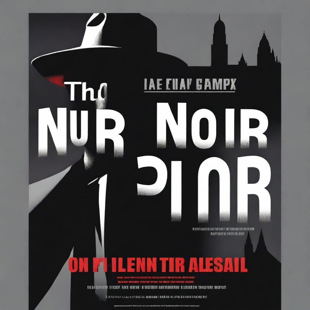 Create a cover for an ebook titled 'The Film Noir Primer'