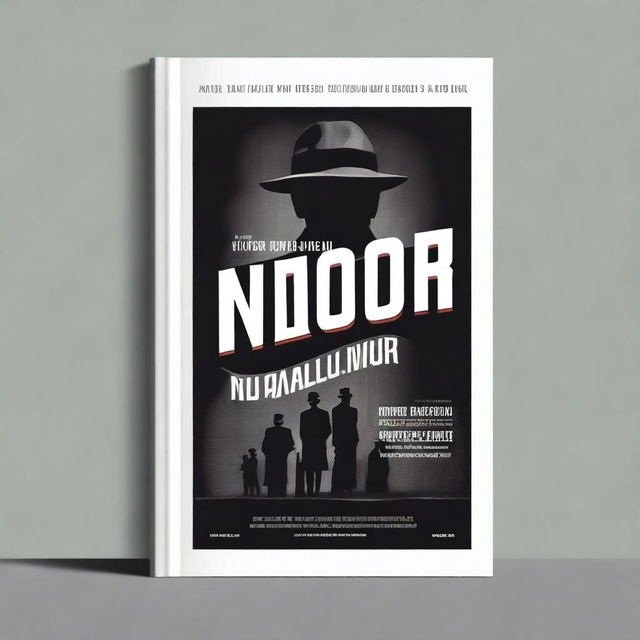 Create a cover for an ebook titled 'The Film Noir Primer'