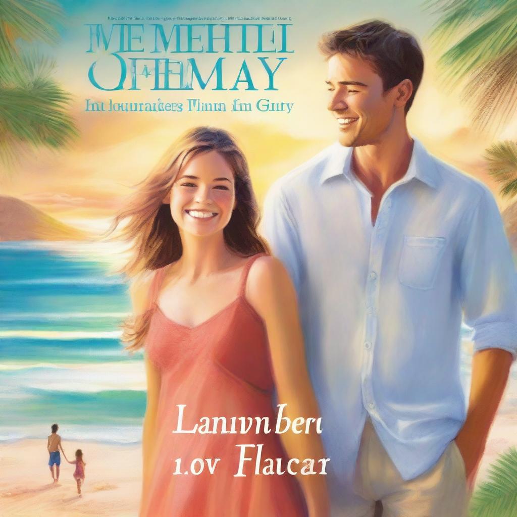 The cover of A Summer Fling features Emily and Liam sharing a joyful moment on a sunlit beach