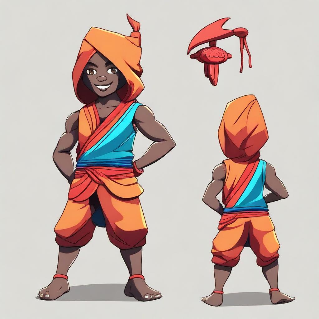 Create a detailed image of a character named Bikani