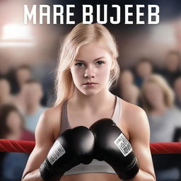 An ebook cover for a sports fiction novel featuring a teen girl with blond hair