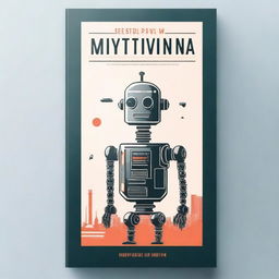 Create a book cover with the title 'Robotyczne opowieści na spokojną noc