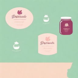 Create a logo for a homemade jam company with an aesthetic style