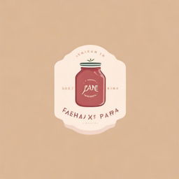 Create a logo for a homemade jam company with an aesthetic style