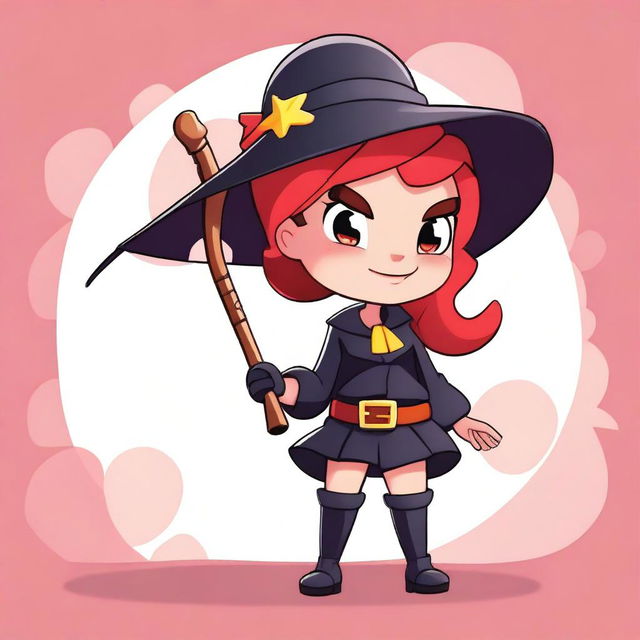 A detailed illustration of Piper from Brawl Stars, showcasing her elegant and sophisticated appearance