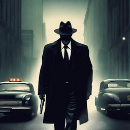 Create a book cover featuring a dark, mysterious mafia theme