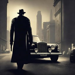 Create a book cover featuring a dark, mysterious mafia theme