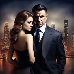 Create a captivating book cover for a mafia romance novel