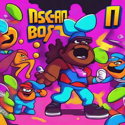 A vibrant and dynamic thumbnail for an FNF MOD: Helluva Boss Funkin