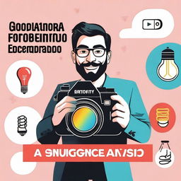 A vibrant and eye-catching YouTube thumbnail highlighting the importance of photography in entrepreneurship