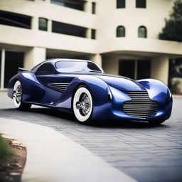 A stunning car design that combines the classic 1939 Chevy with the futuristic elements of the Devel Sixteen