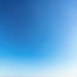 A wide-angle 16:9 image of a clear blue sky with no clouds