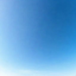 A wide-angle 16:9 image of a clear blue sky with no clouds