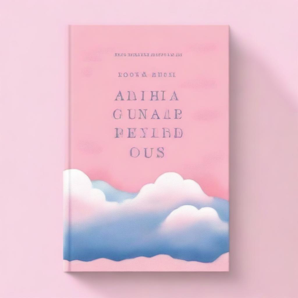 Uma capa de livro com tons rosa e azuis pastel