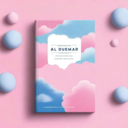 Uma capa de livro com tons rosa e azuis pastel