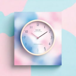 Create a cover with pastel tones in pink and blue