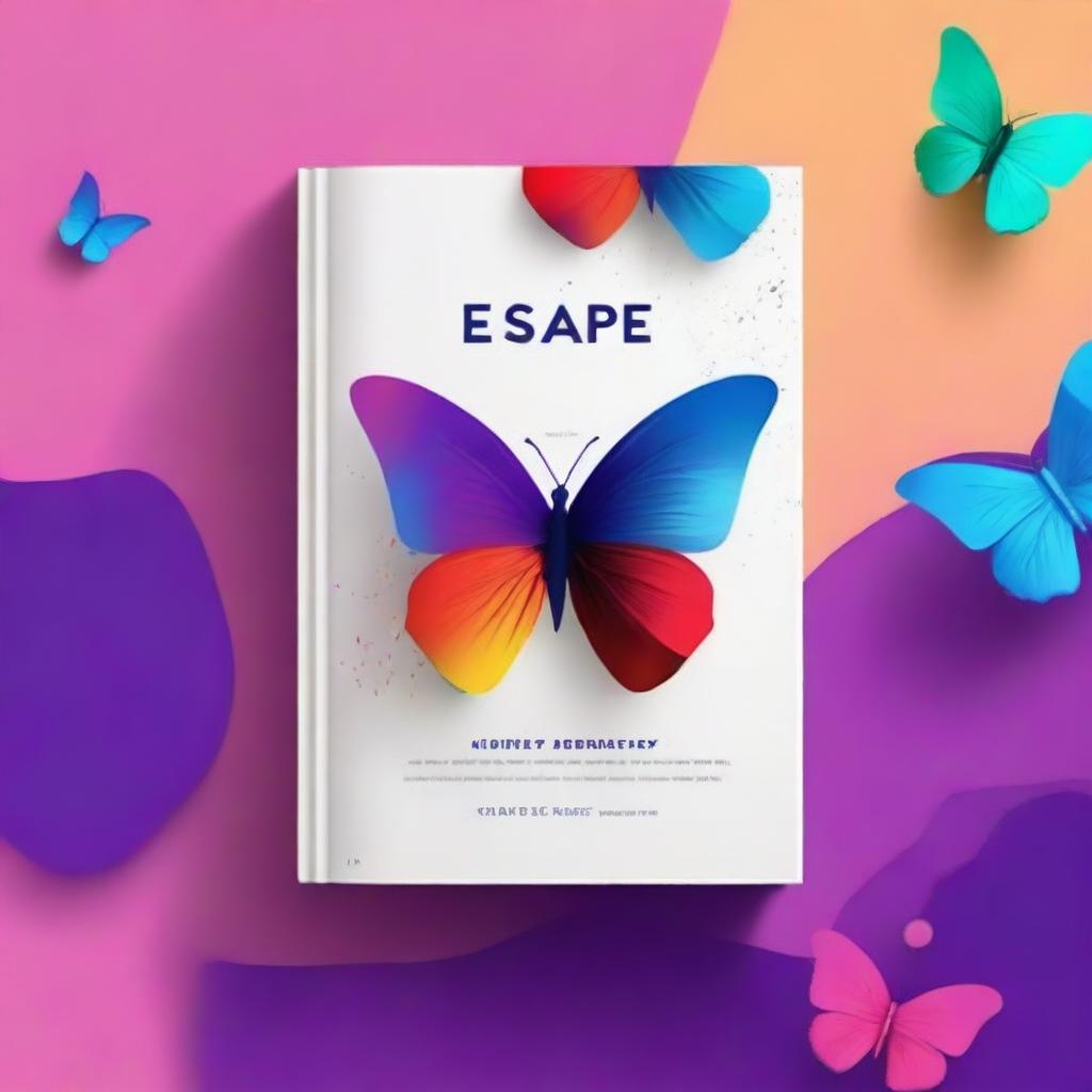 Create an abstract book cover titled 'Escape'