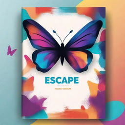 Create an abstract book cover titled 'Escape'