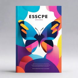 Create an abstract book cover titled 'Escape'