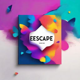 Create an abstract book cover titled 'Escape'