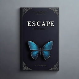 Design a dark-themed book cover titled 'Escape'