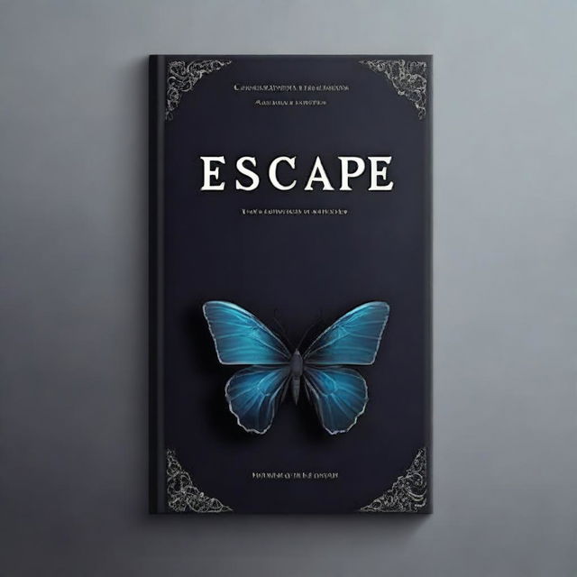 Design a dark-themed book cover titled 'Escape'