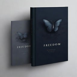 Design a dark-themed book cover titled 'Freedom'