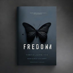 Design a dark-themed book cover titled 'Freedom'