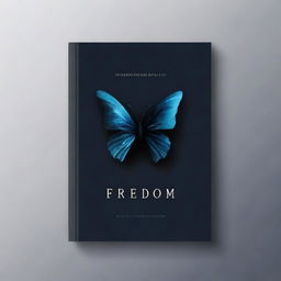 Create a dark-themed book cover titled 'Freedom'