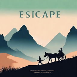 Design a book cover for a title called 'Escape'