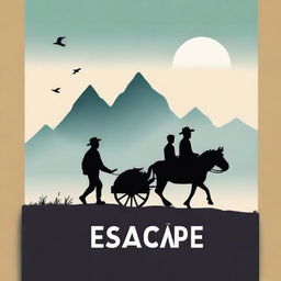 Design a book cover for a title called 'Escape'