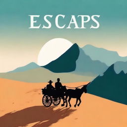 Design a book cover for a title called 'Escape'