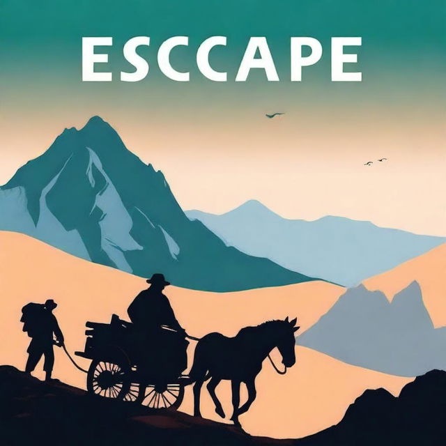 Illustrate a book cover for a title called 'Escape'