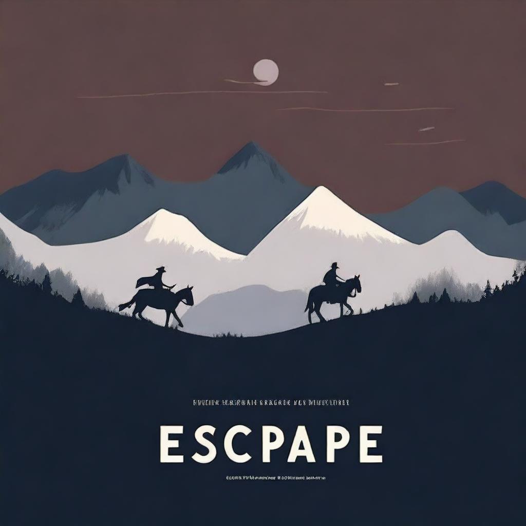 Create a book cover titled 'Escape'