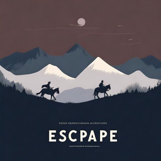 Create a book cover titled 'Escape'