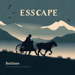 Design a book cover for a title called 'Escape'