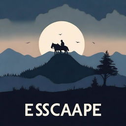 Design a book cover for a title called 'Escape'