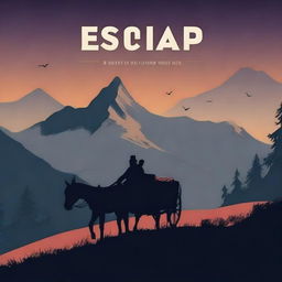 Design a book cover for a title called 'Escape'