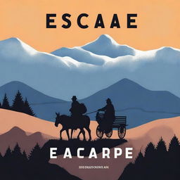 Design a book cover titled 'Escape' set in the Carpathian Mountains