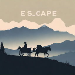 Design a book cover titled 'Escape' set in the Carpathian Mountains