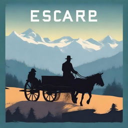 Design a book cover titled 'Escape'