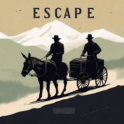 Design a book cover titled 'Escape'