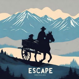 Design a book cover titled 'Escape'