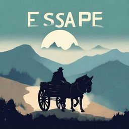 Design a book cover titled 'Escape'