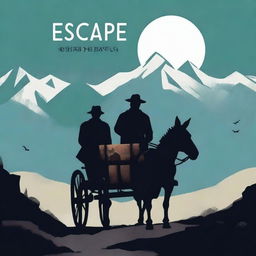 Design a book cover titled 'Escape'