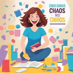 Create an ebook cover for a book titled 'Chaos and Cusswords: ADHD Mom Life'